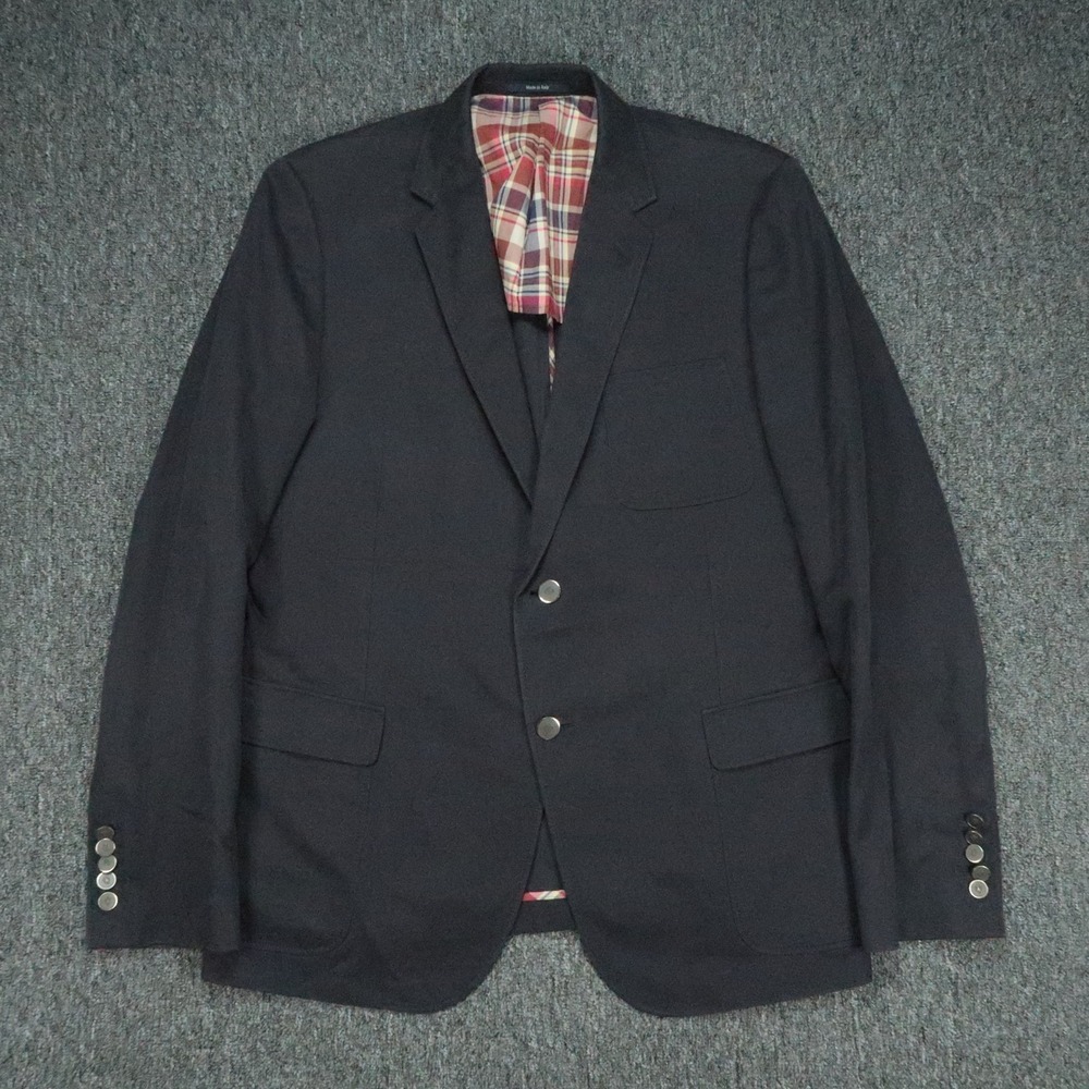 Gucci Blazer Mens 46R Blue Cotton Sport Coat Italy